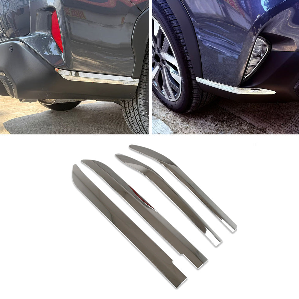 Fit for Subaru New Forester 2025 Front+Rear Bumper Corner Protection Cover Trims Stainless Steel