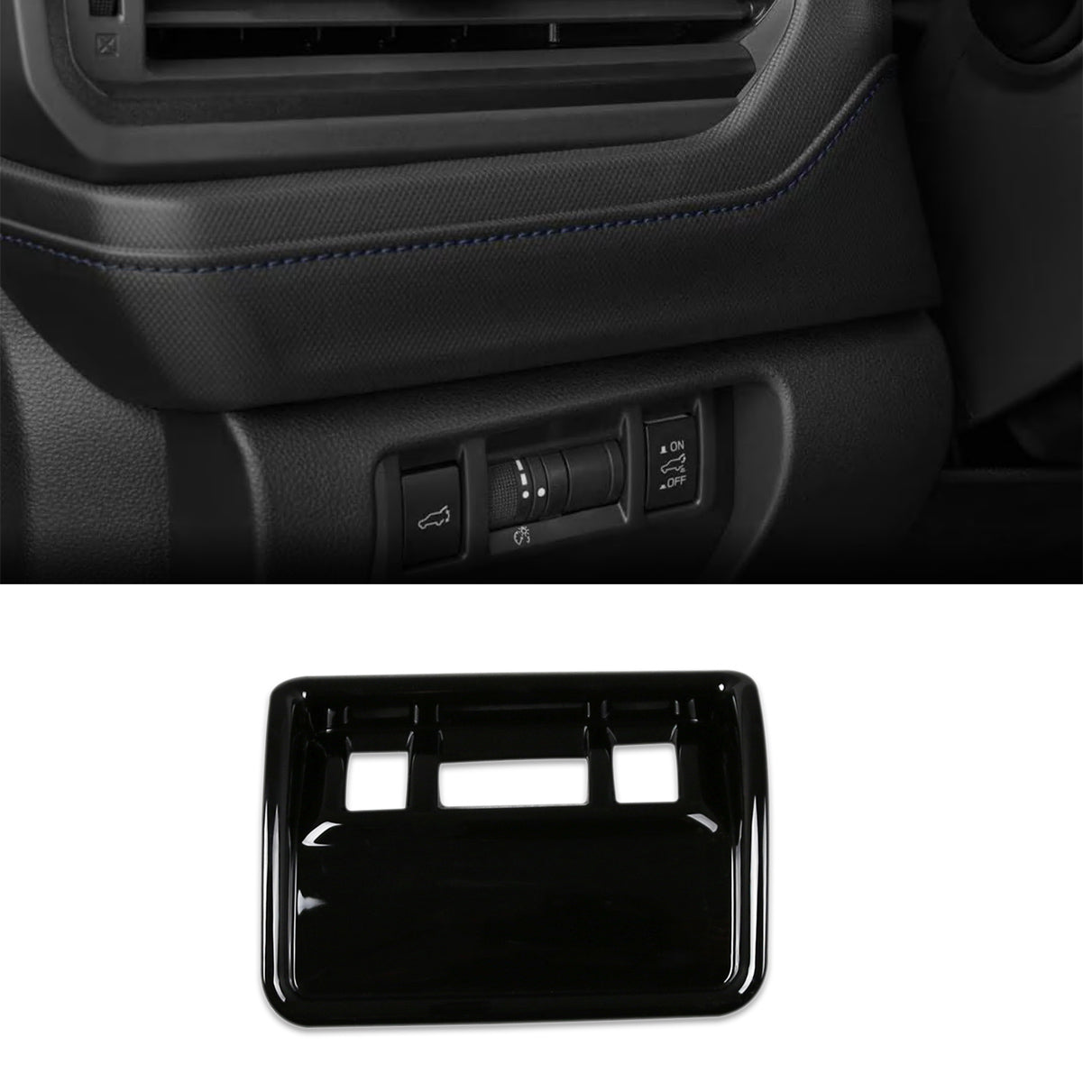Fit for Subaru New Forester 2025 Headlight Lamp Switch Control Odometer Button Cover Trim