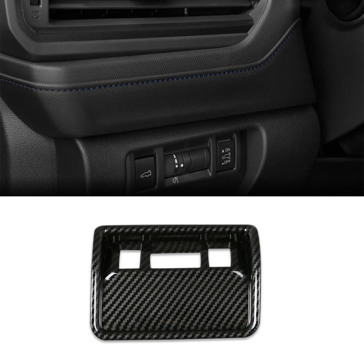 Fit for Subaru New Forester 2025 Headlight Lamp Switch Control Odometer Button Cover Trim