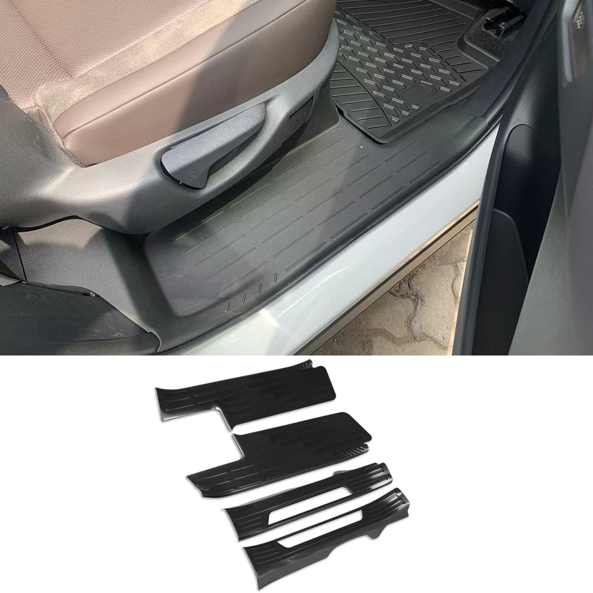 Fit for Toyota Grand Highlander/Lexus TX TX350/500h/550h+ 2024 2025 2026 Inside Door Sill Scuff Plate Guard Cover Trim Stainless Steel