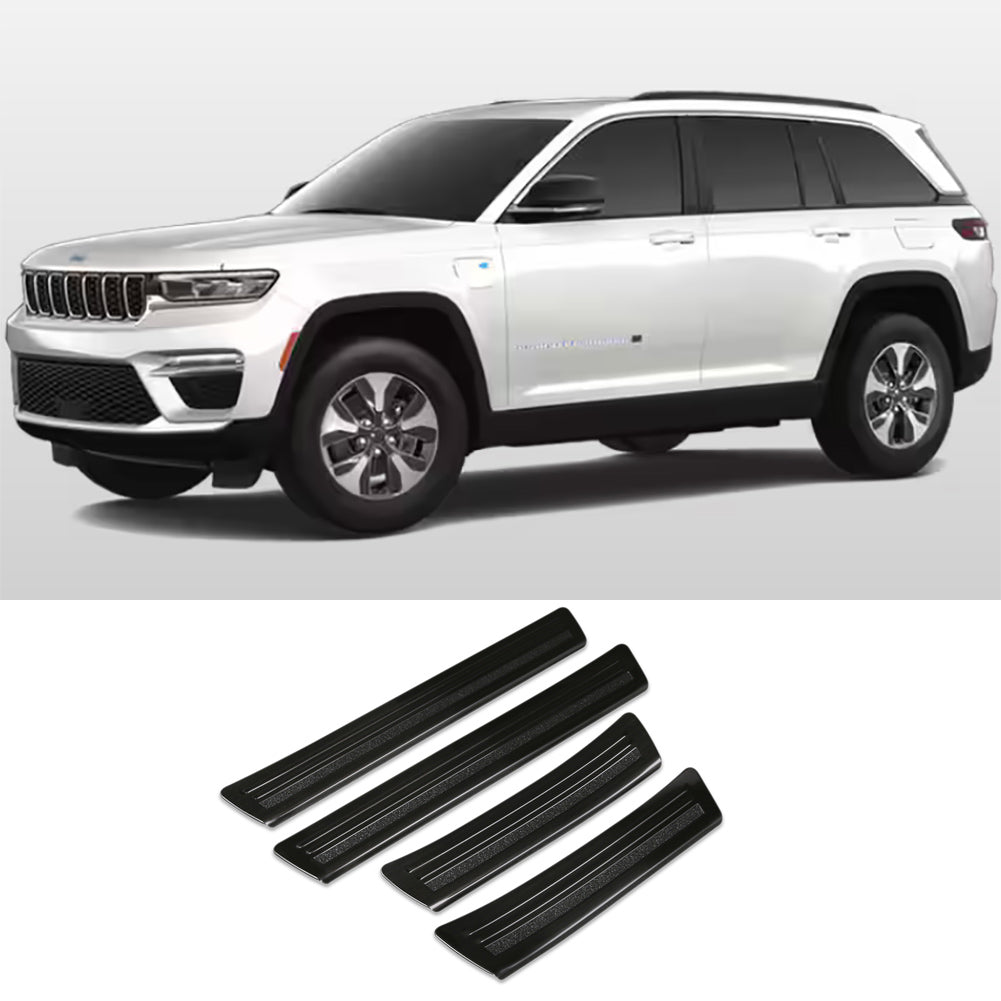 Fit for Jeep New Grand Cherokee 2024 2025 Outside Door Sill Scuff Plate Guard Cover Trims Stainless Steel