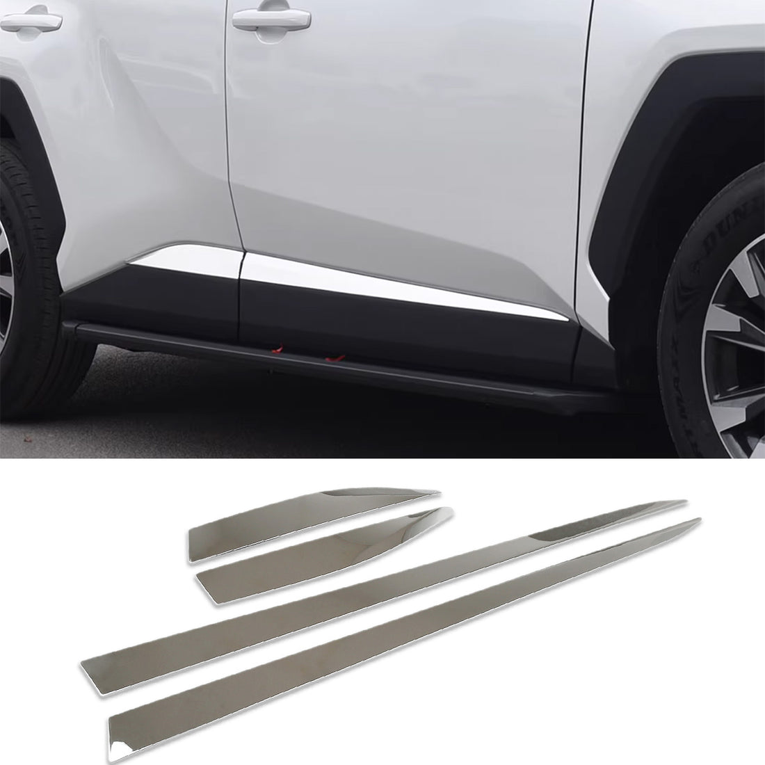 Fit for Toyota New RAV4 2026 Body Side Door Molding Guard Cover Trims
