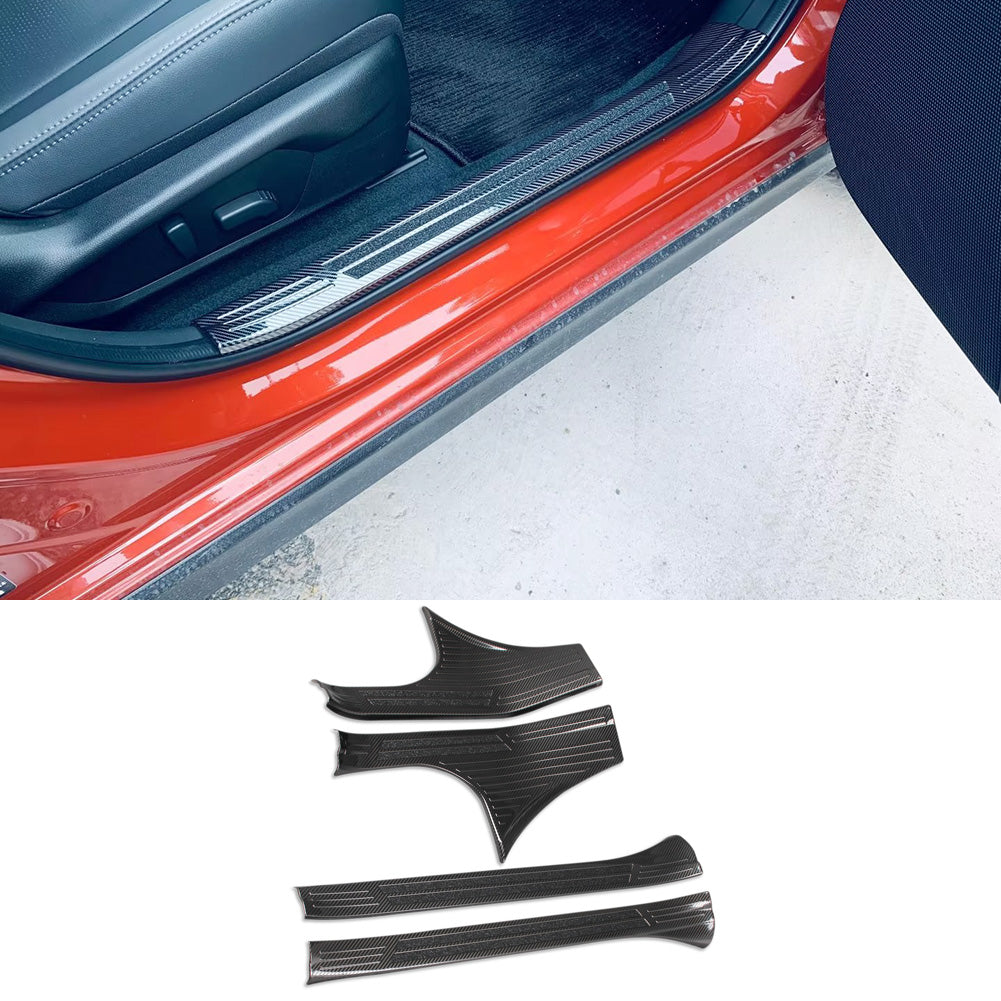 Fit for Subaru New Crosstrek 2024 Inside Door Sill Scuff Plate Guard Cover Trim Stainless Steel