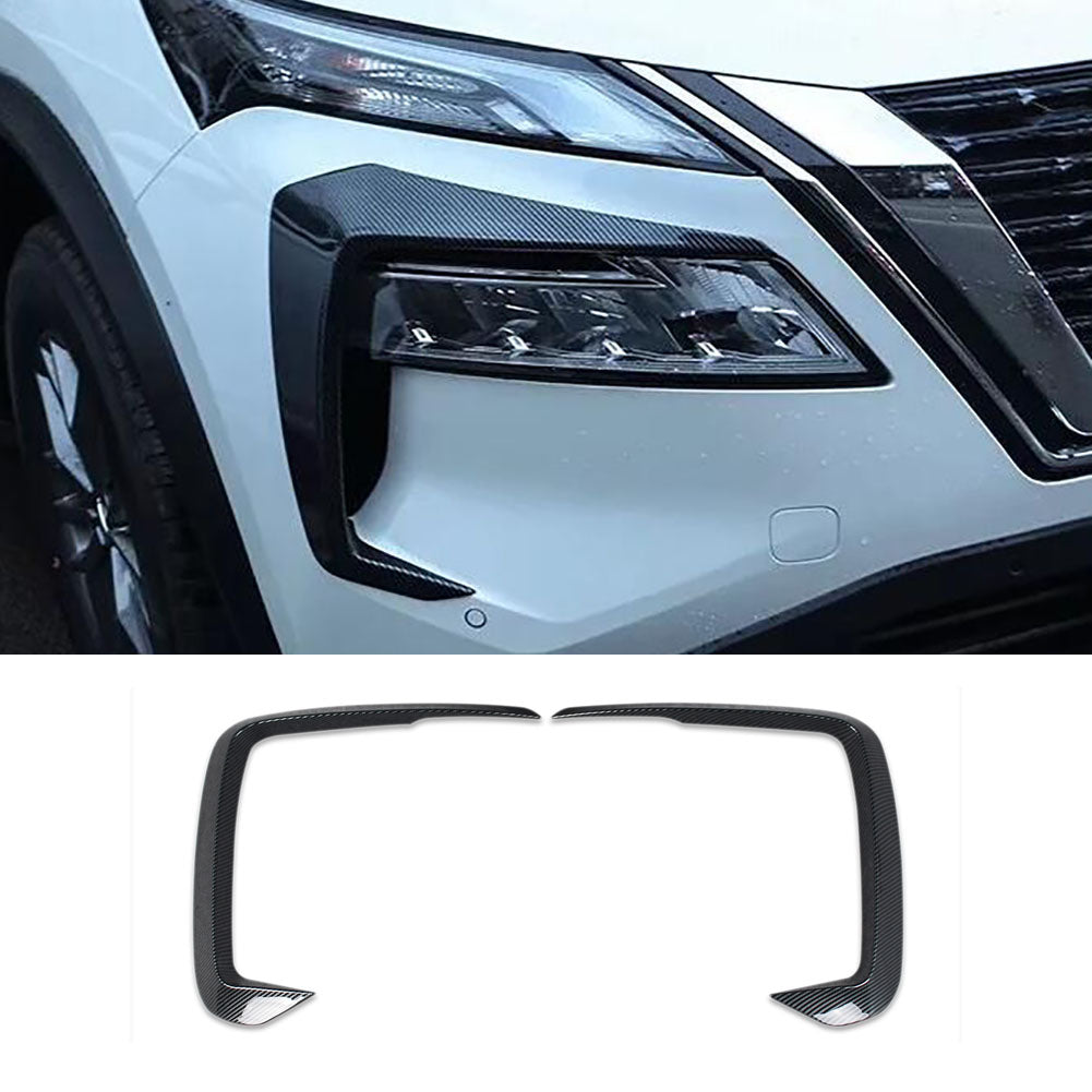 Fit for Nissan Rogue 2021 2022 2023 Front Fog Light Side Fender Vent Air Outlet Bezel Cover Trims