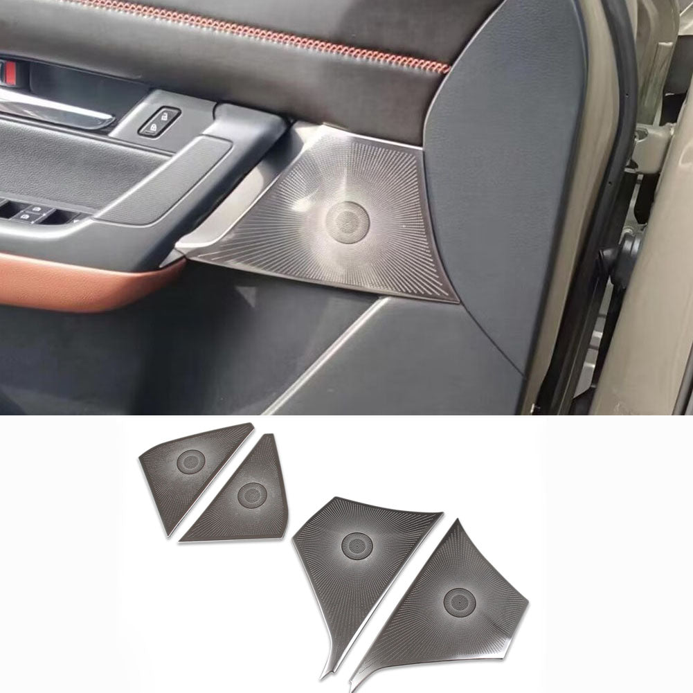 Fit for Mazda CX-50 CX50 2024 Interior 4 Door Sound Speaker Cover Trims Stainless Steel