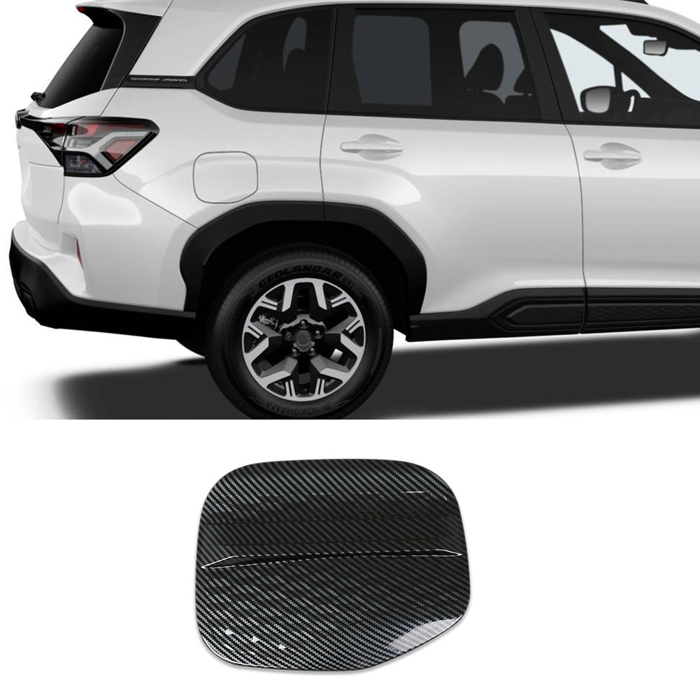 Fit for Subaru New Forester 2025 2026 Fuel Gas Tank Cap Cover Trim Carbon Fiber Pattern