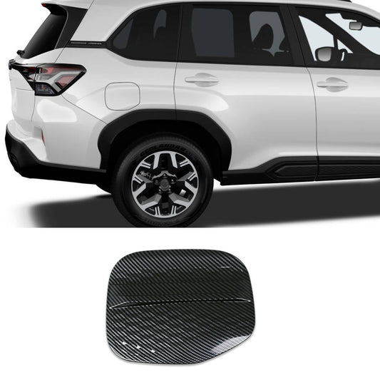 Fit for Subaru New Forester 2025 2026 Fuel Gas Tank Cap Cover Trim Carbon Fiber Pattern