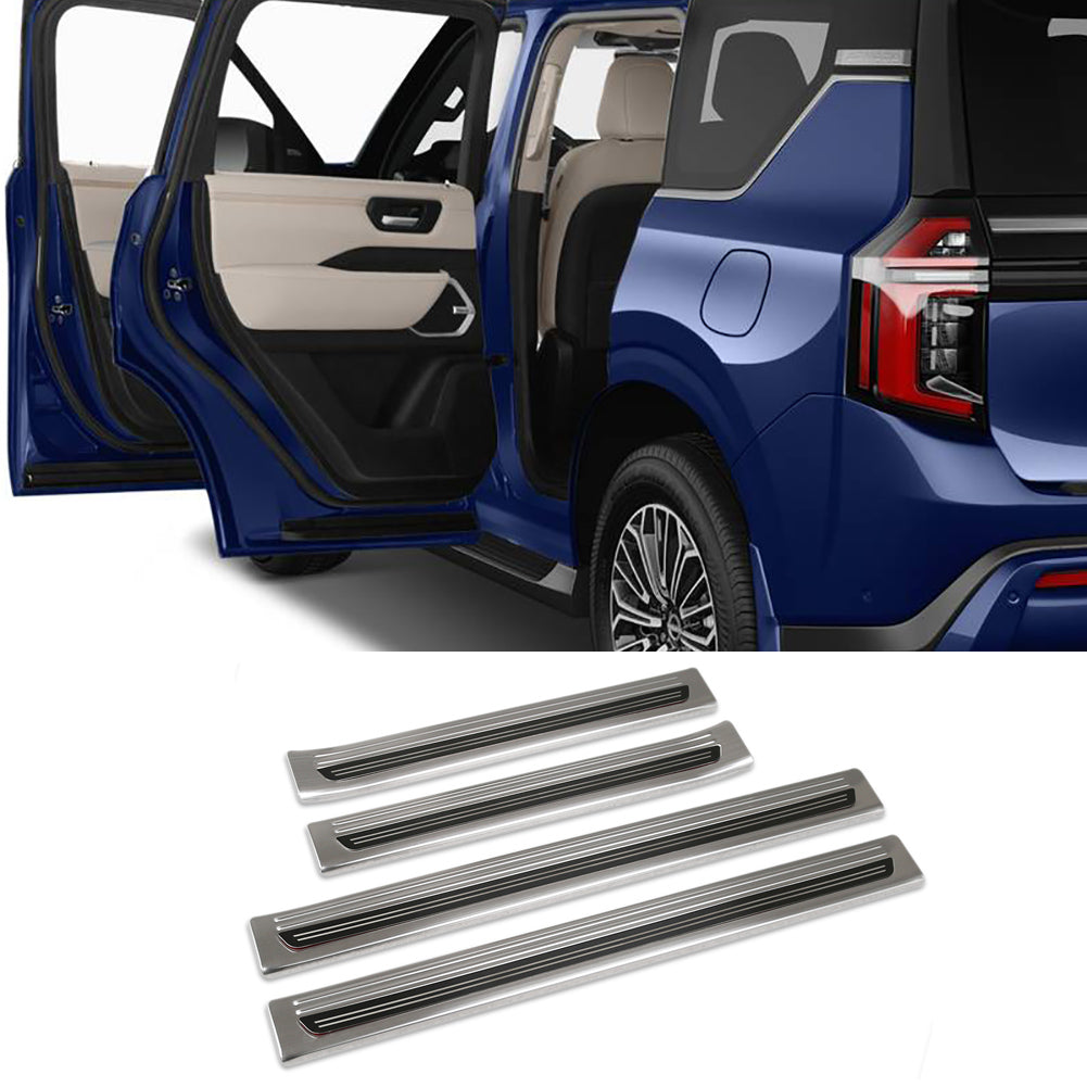 Fit for Nissan New Armada 2025 2026 Outside Door Sill Plate Cover Trims