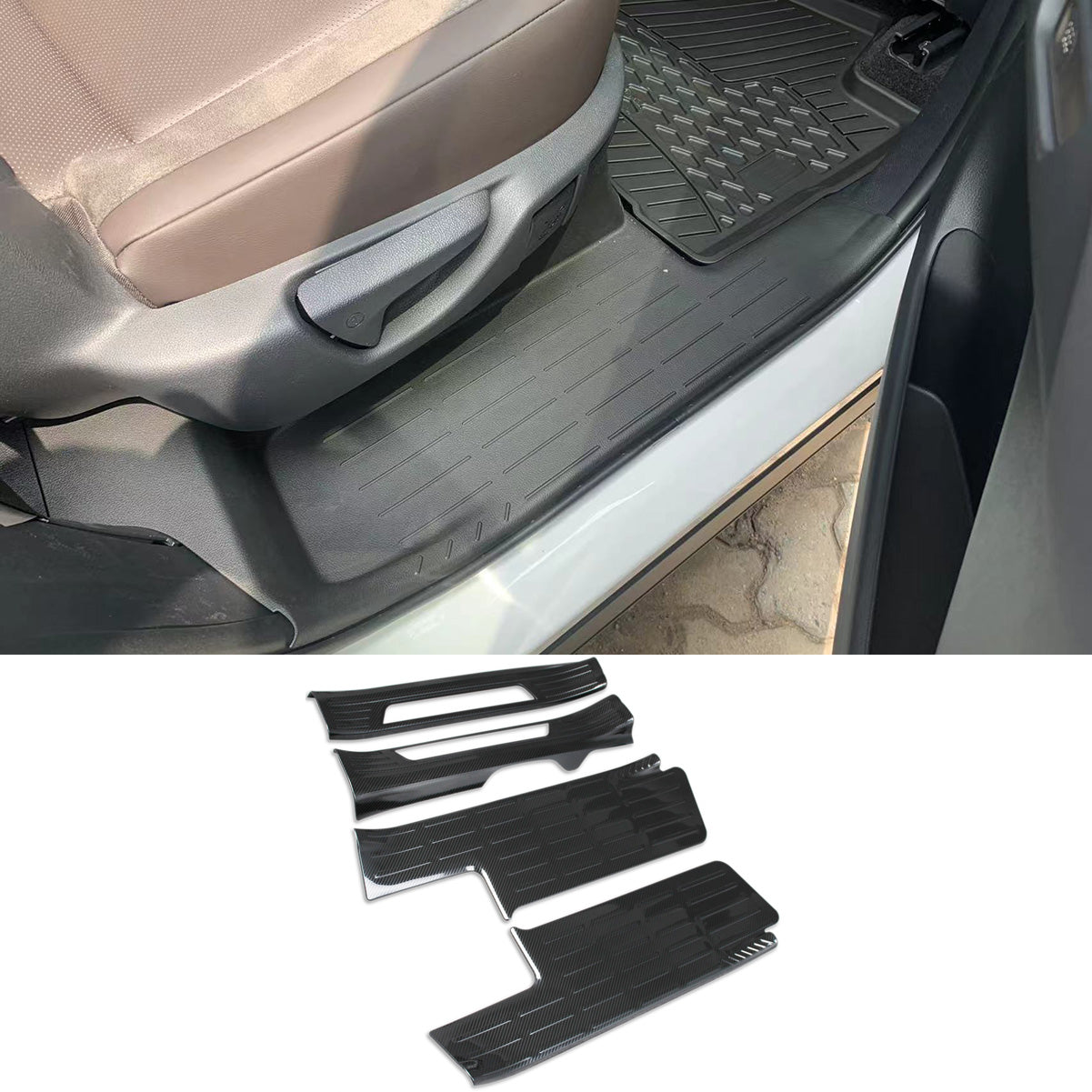 Fit for Toyota Grand Highlander/Lexus TX TX350/500h/550h+ 2024 2025 2026 Inside Door Sill Scuff Plate Guard Cover Trim Stainless Steel