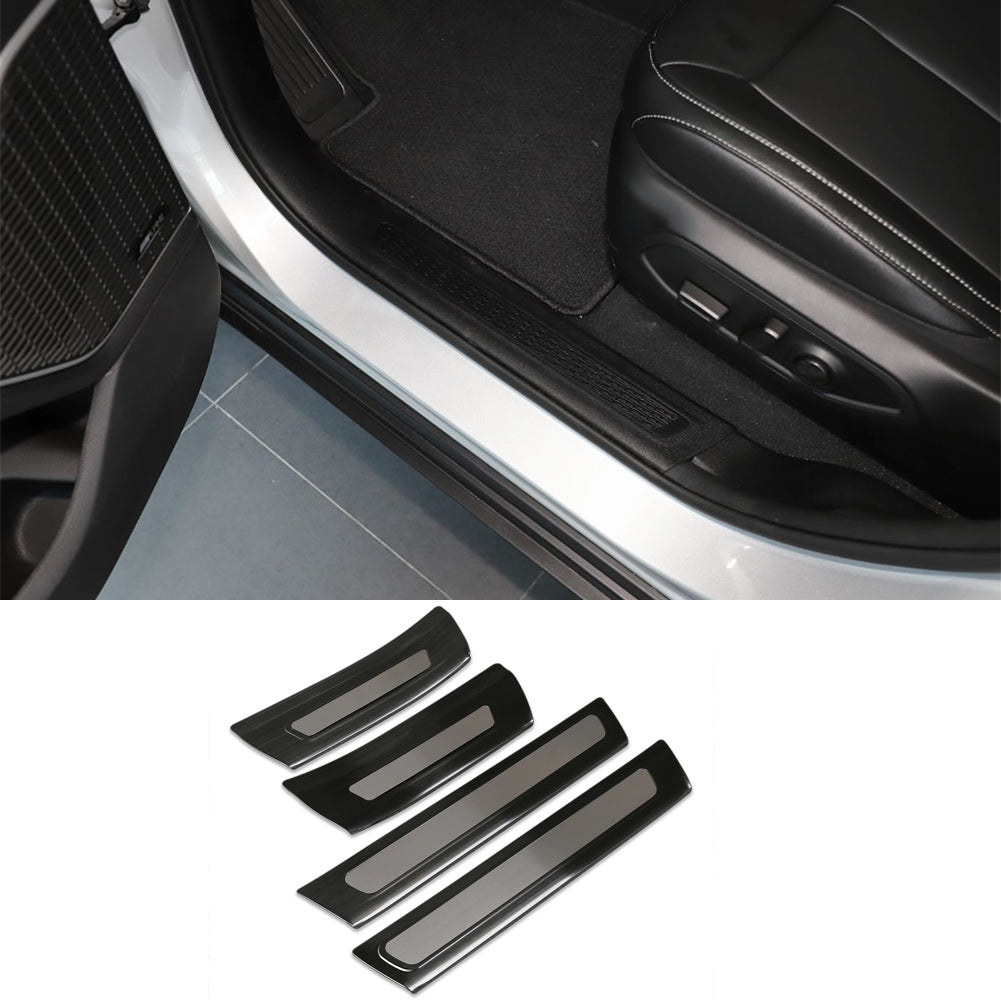 Fit for Jeep New Grand Cherokee 2024 2025 Inside Door Sill Scuff Plate Guard Cover Trims Stainless Steel