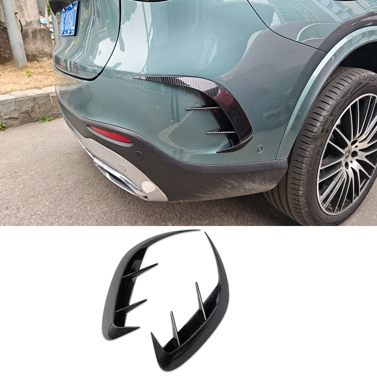 Fit for Mercedes-Benz New GLC GLC300 X254 AMG Line 2023 2024 2025 2026 Rear Side Fender Vent Air Outlet Bezel Cover Trims