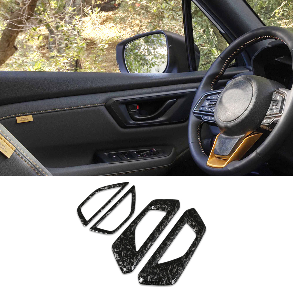 Fit for Subaru New Forester 2025 Interior Door Handle Bowl Panel Cover Trims