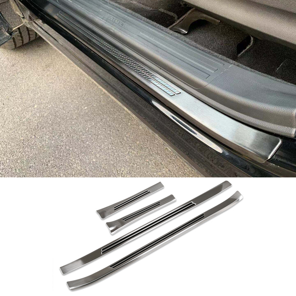 Fit for Subaru New Forester 2025 Outside Door Sill Scuff Plate Guard Cover Trims Stainless
