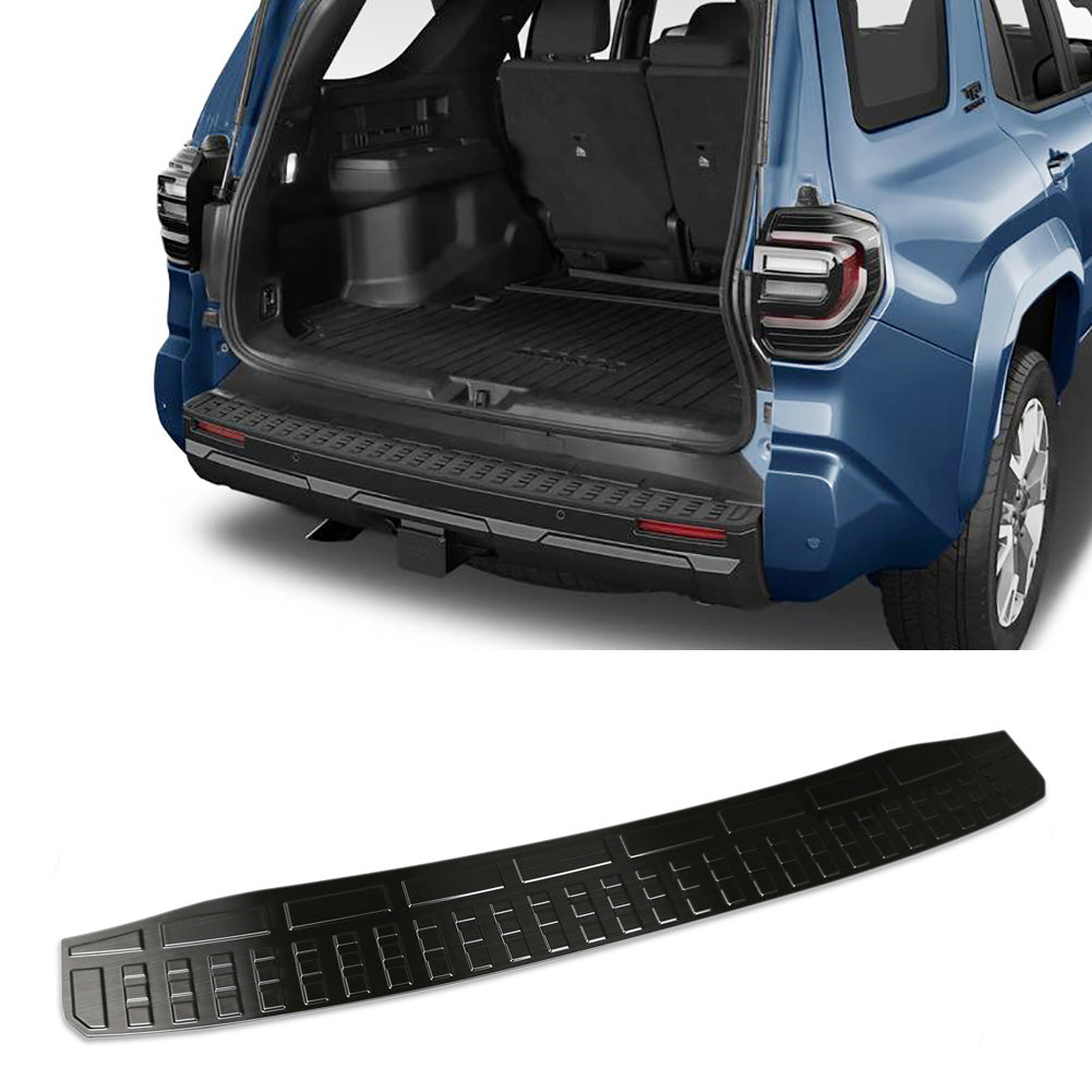 Fit for Toyota 4Runner 2025 2026 Rear Outside Bumper Sill Plate Guard Cover Trim Stainless Steel