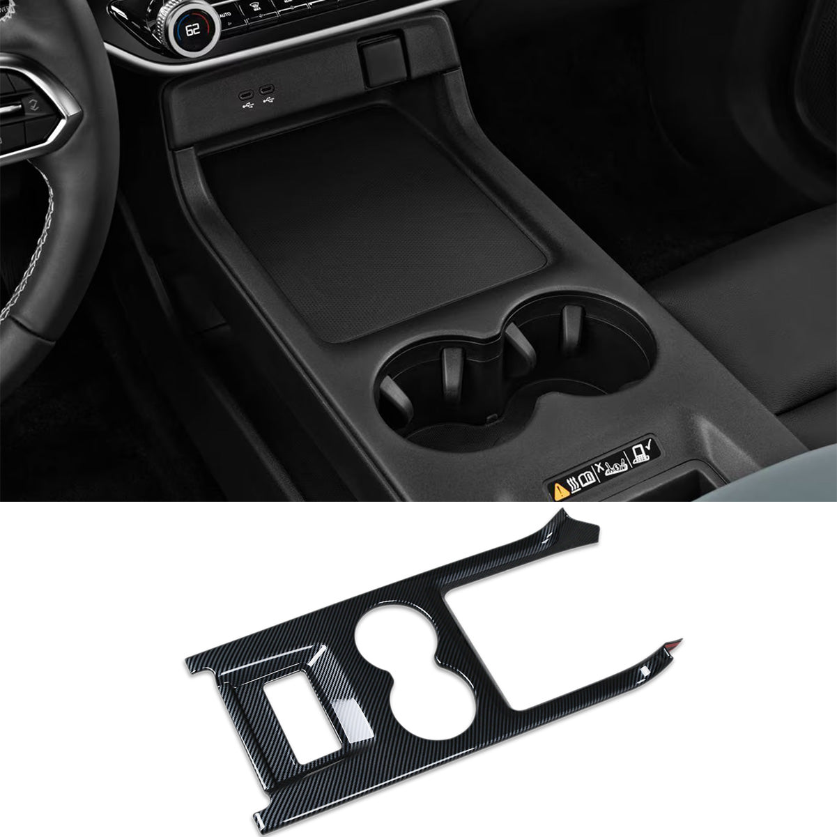 Fit for Honda Prologue 2024 2025 2026 Gear Shift Knob Console Panel Cover Trim