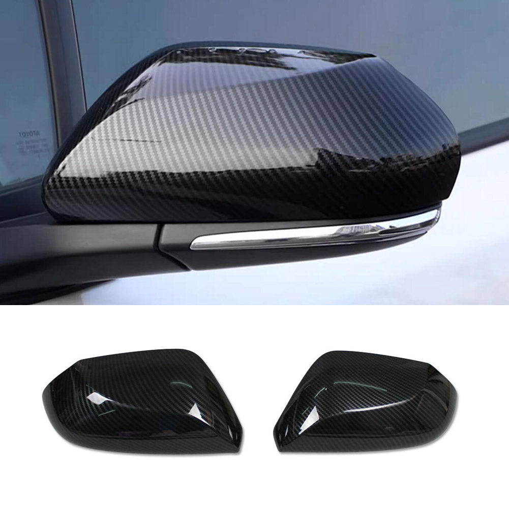 Fit for Toyota New Camry 2024 2025 2026 Rear View Mirror Guard Cover Trims Carbon Fiber Pattern