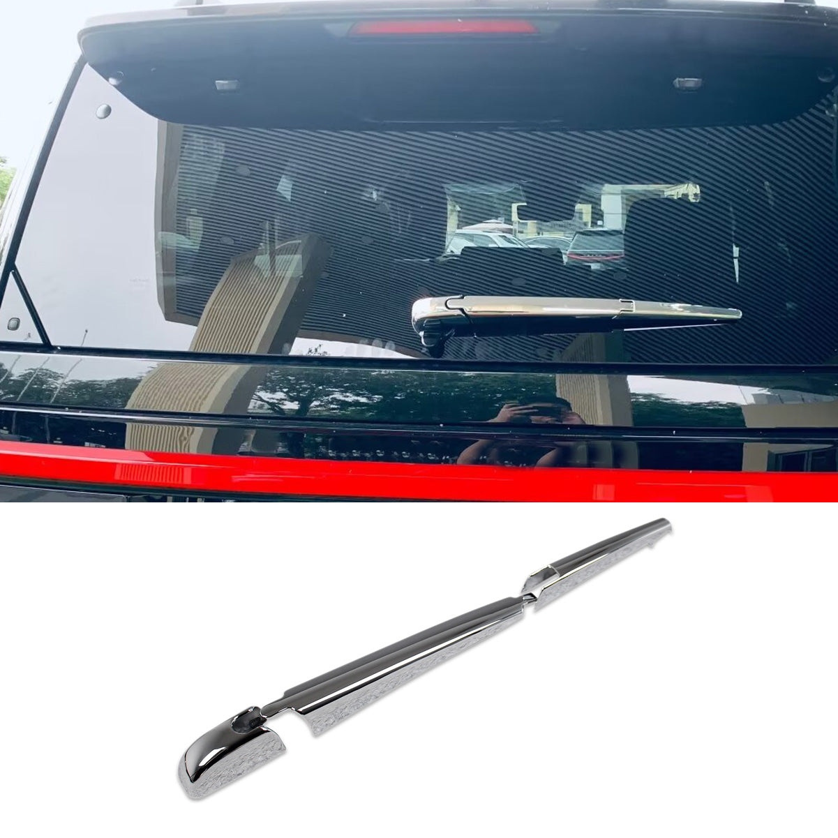 Fit for Lexus New GX GX550 2024 2025 Chrome Back Rear Window Rain Wiper Cover Trim