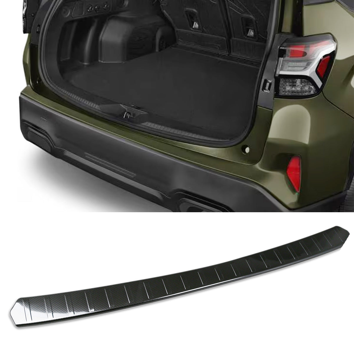 Fit for Subaru New Forester 2025 Rear Outside Bumper Sill Plate Guard Cover Trim Stainless Steel
