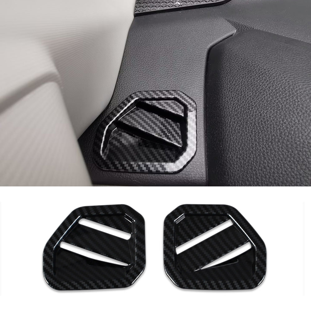 Fit For Toyota Tundra 2022 2023 2024 2025 Interior Front Air Condition Vent Outlet Cover Trims Carbon Fiber Pattern (Front upper)