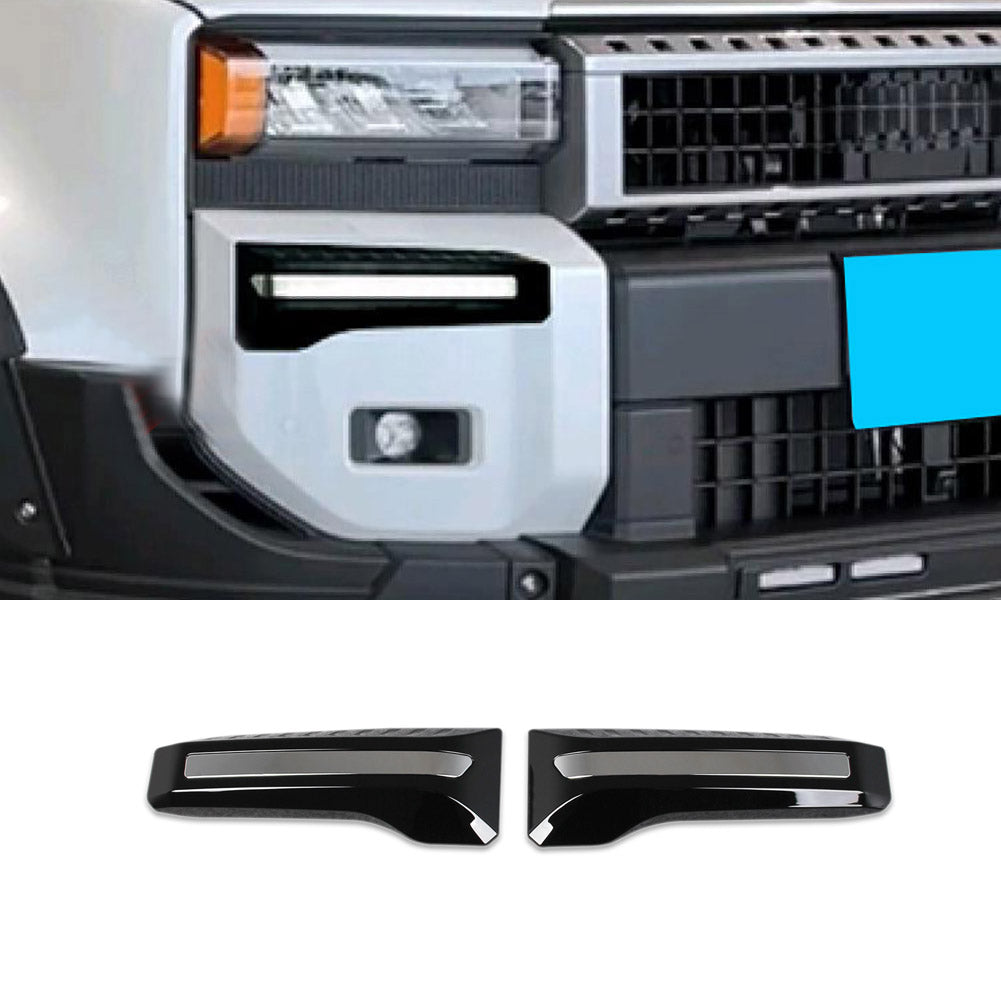 Fit For Toyota New Land Cruiser LC250 2024 2025 2026 Front Fog Light Lamp Cover Trim ABS