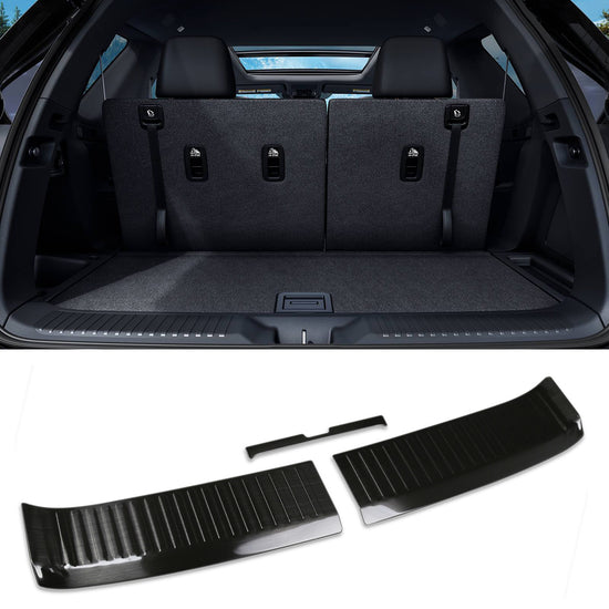 Fit for Honda Pilot 2025 2026 Rear Inside Bumper Sill Plate Guard Cover Trim - Stainless Steel