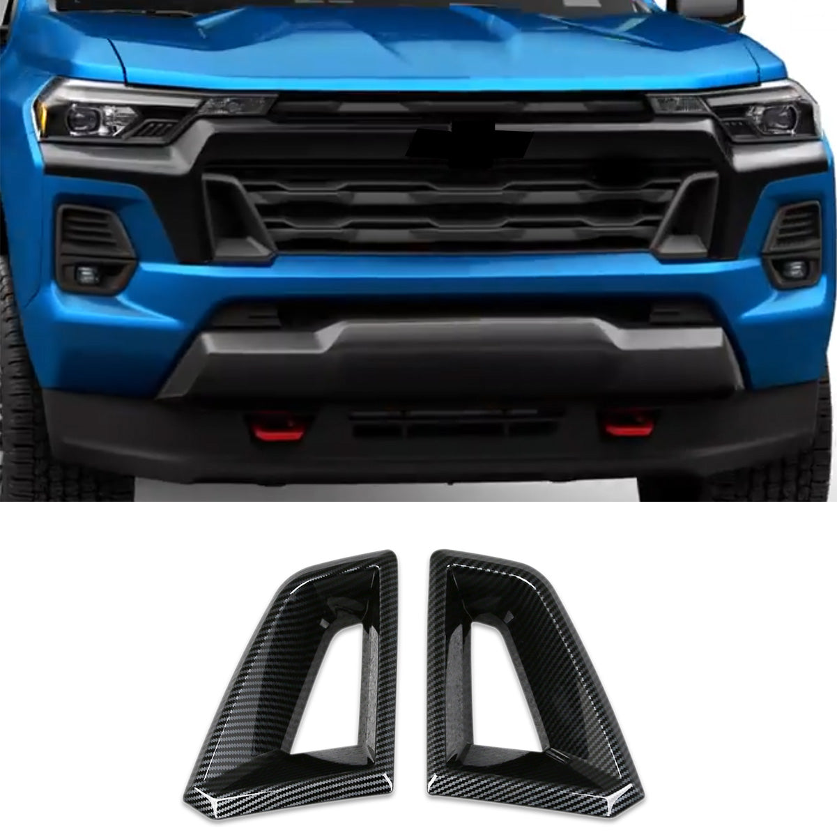 Fit For Chevrolet Chevy New Colorado Z71/Trail Boss/LT/WT 2024 2025 Front Grille Vents Air Outlet Cover Trims