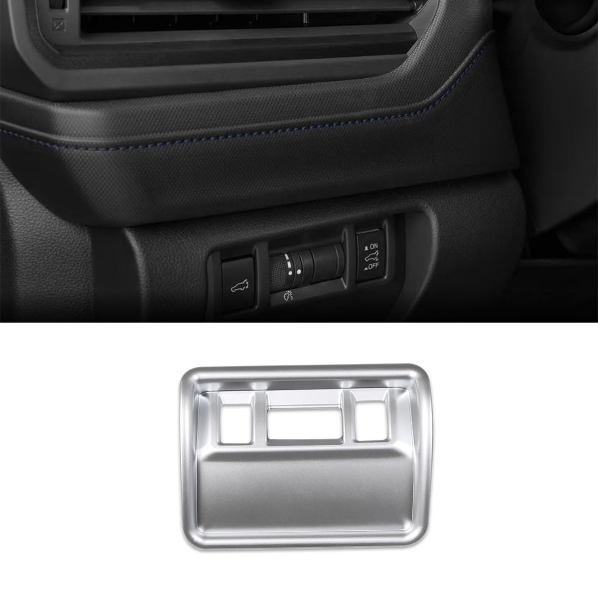 Fit for Subaru New Forester 2025 Headlight Lamp Switch Control Odometer Button Cover Trim