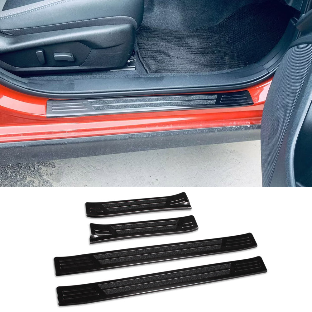 Fit for Subaru New Crosstrek 2024 Outside Door Sill Scuff Plate Guard Cover Trim Sport Style Stainless Steel