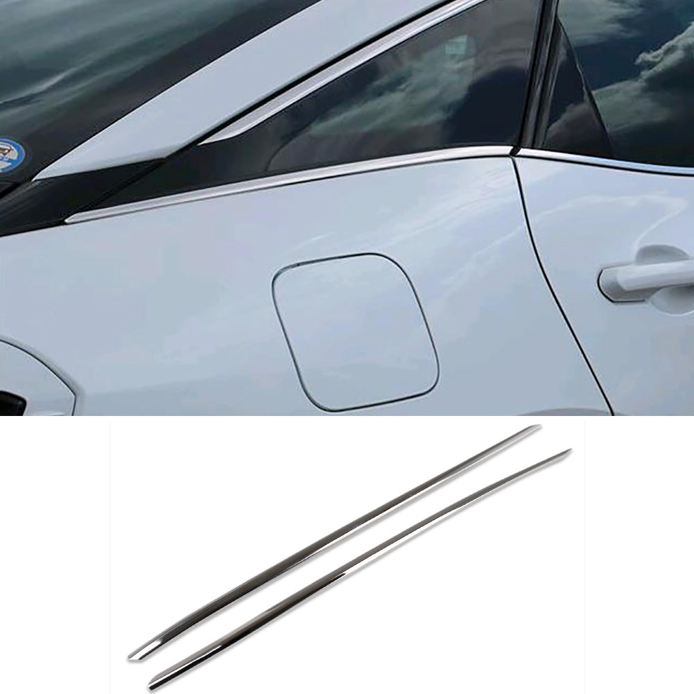 Fit for Toyota Crown 2023 2024 2025 2026 Rear Windows Frame Sill Molding Cover Trims Stainless Steel