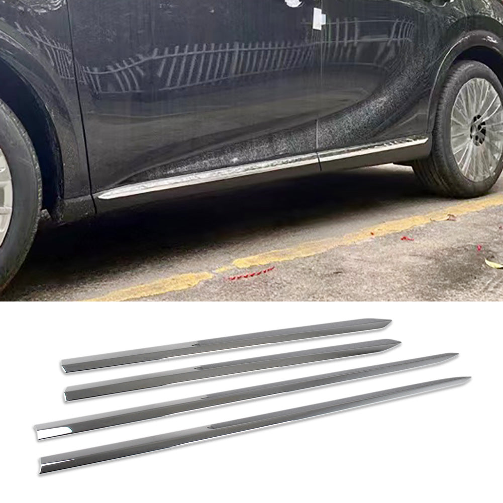 Fit for Lexus RX RX350 RX350h RX500h F Sport 2023 2024 2025 2026 Door Body Side Skirt Molding Cover Trims ABS