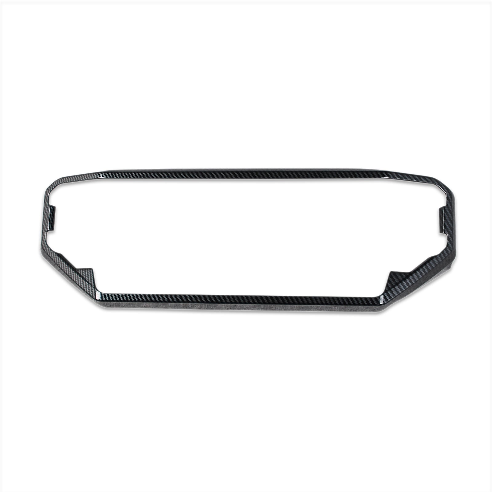 Toyota Tundra 2022 2023 Front Dashboard Panel Cover Trims Navigation Panel Cover Carbon Fiber Pattern