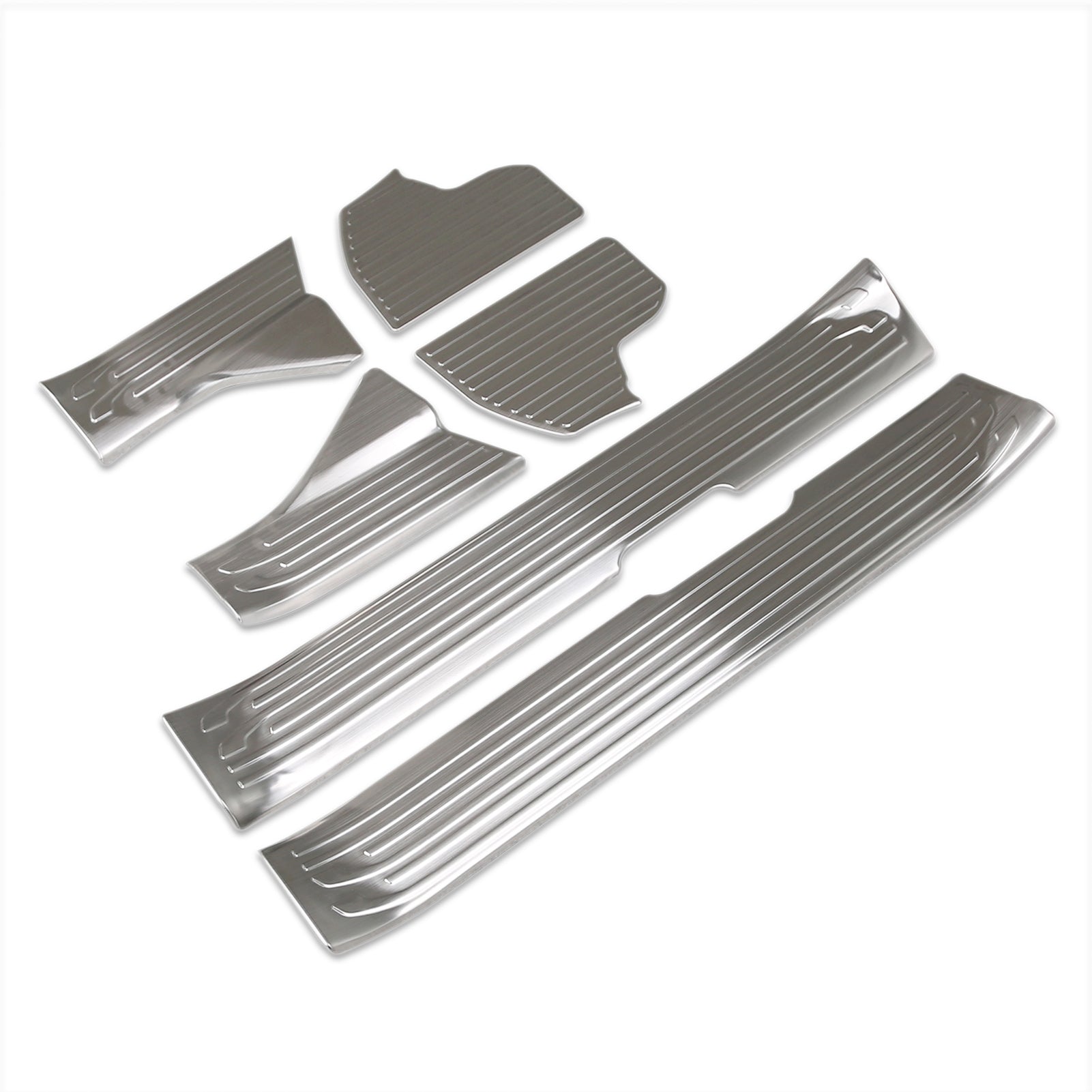 Fit for Toyota 4Runner 2025 2026 Inside Door Sill Scuff Plate Guard Cover Trims Stainless Steel