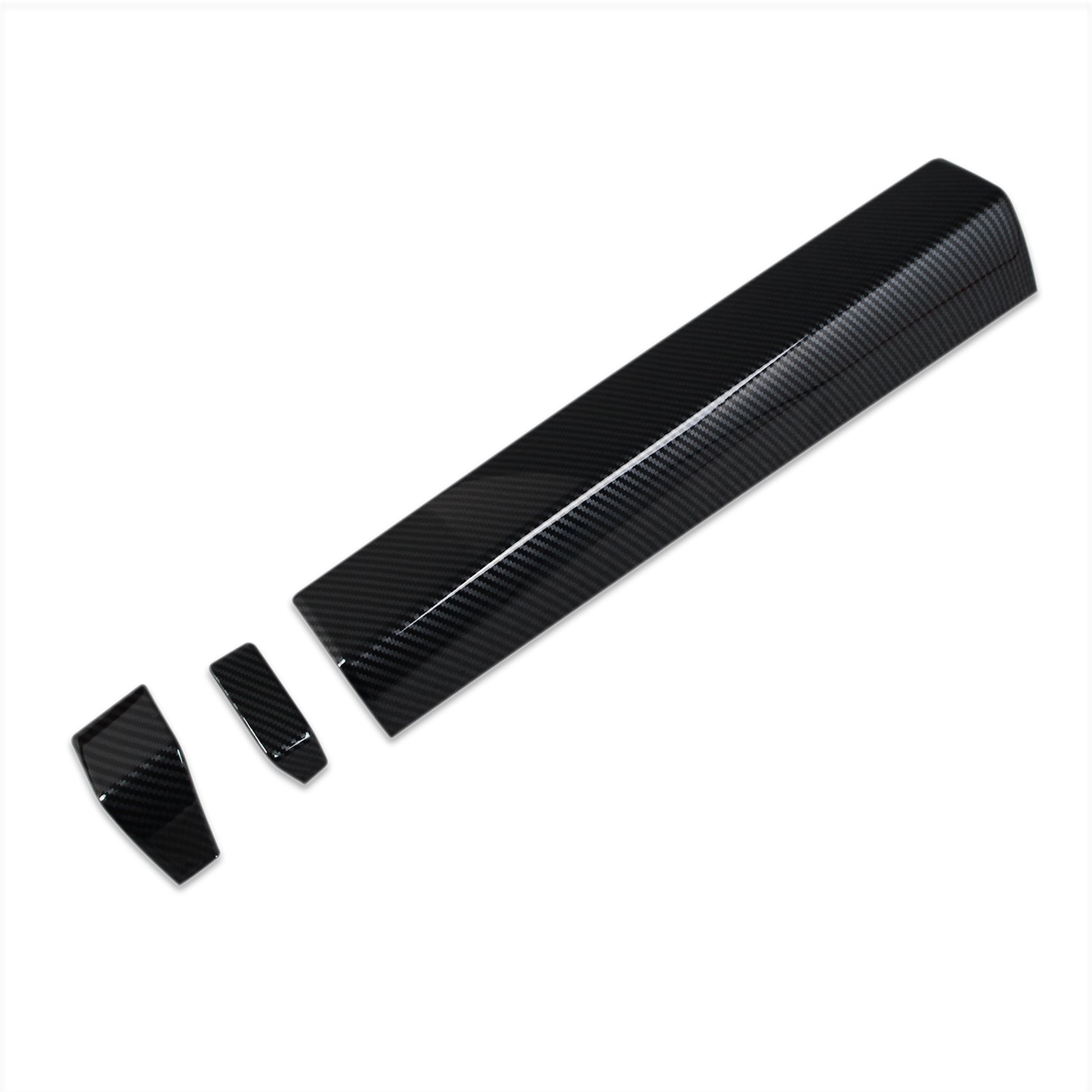 Toyota Tundra 2022 2023 Front Dashboard Panel Cover Trims Carbon Fiber Pattern