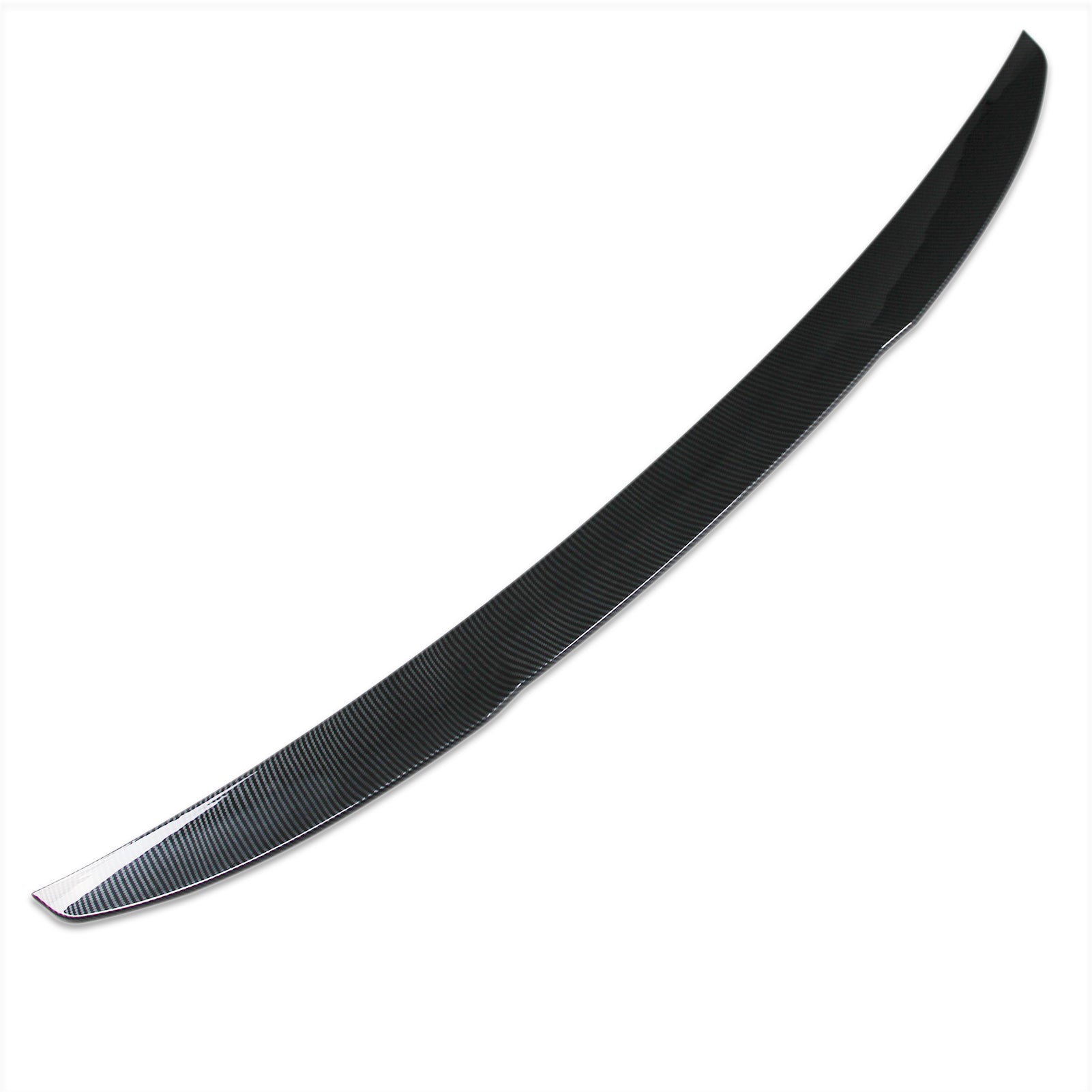 Fit for BMW 5 Series Sedan (G60) 530i 540i 2024 2025 Rear Trunk Wing Spoiler Cover Trim ABS Carbon Fiber Pattern