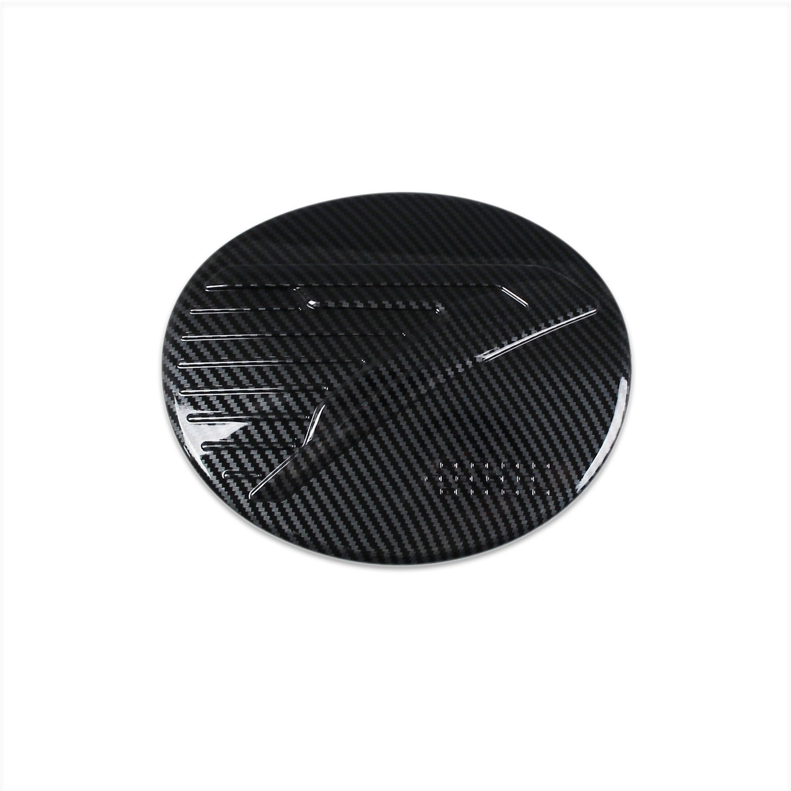 Fit for Subaru Crosstrek 2024 Fuel Gas Tank Cap Cover Trim Carbon Fiber Pattern