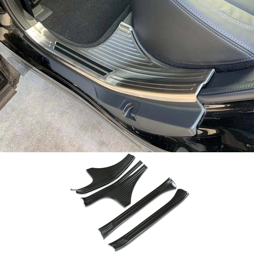 Fit for Subaru Forester 2019 2020 2021 2022 2023 2024 2025 Door Sill Scuff Plate Guard Cover Trims Stainless Inside Door