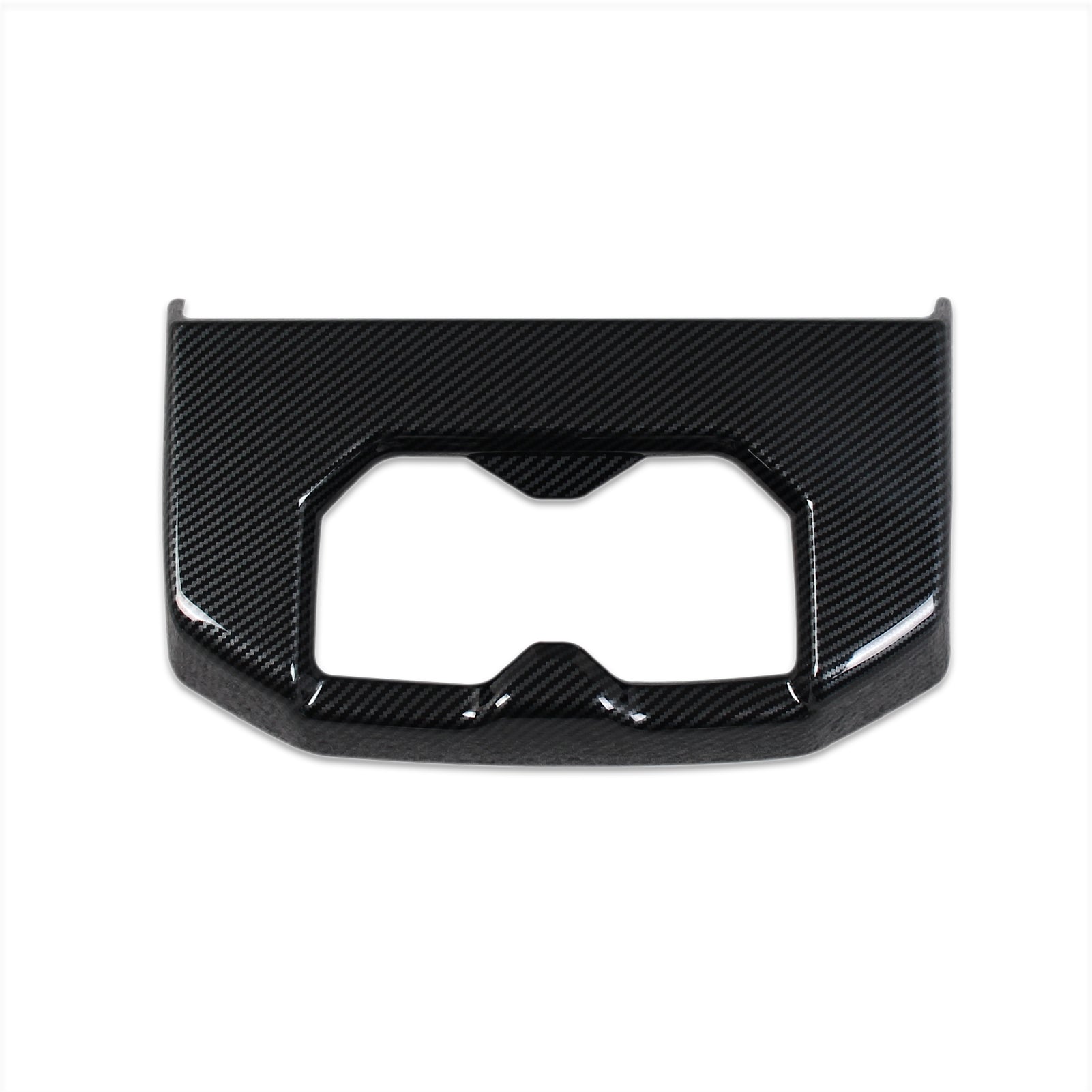 Toyota Tundra 2022 2023 Interior Rear Seat Cup Holder Cover Trim Carbon Fiber Pattern