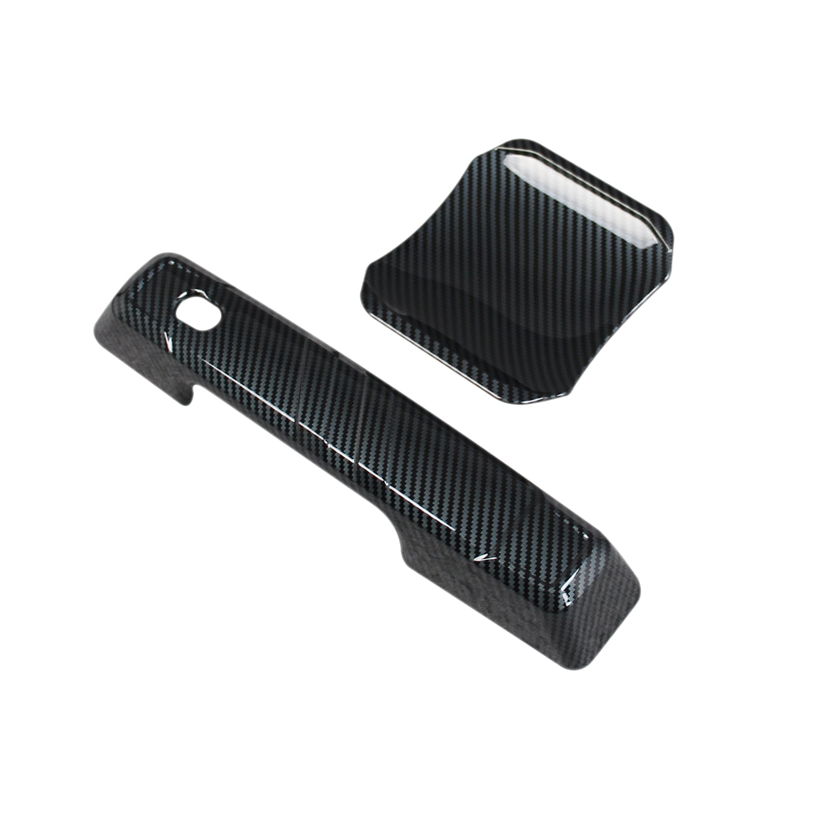 Fit for Ford Bronco 2023 2024 2025 Rear Door Handle Cover Bowl Handle Cover Trims Carbon Fiber Pattern