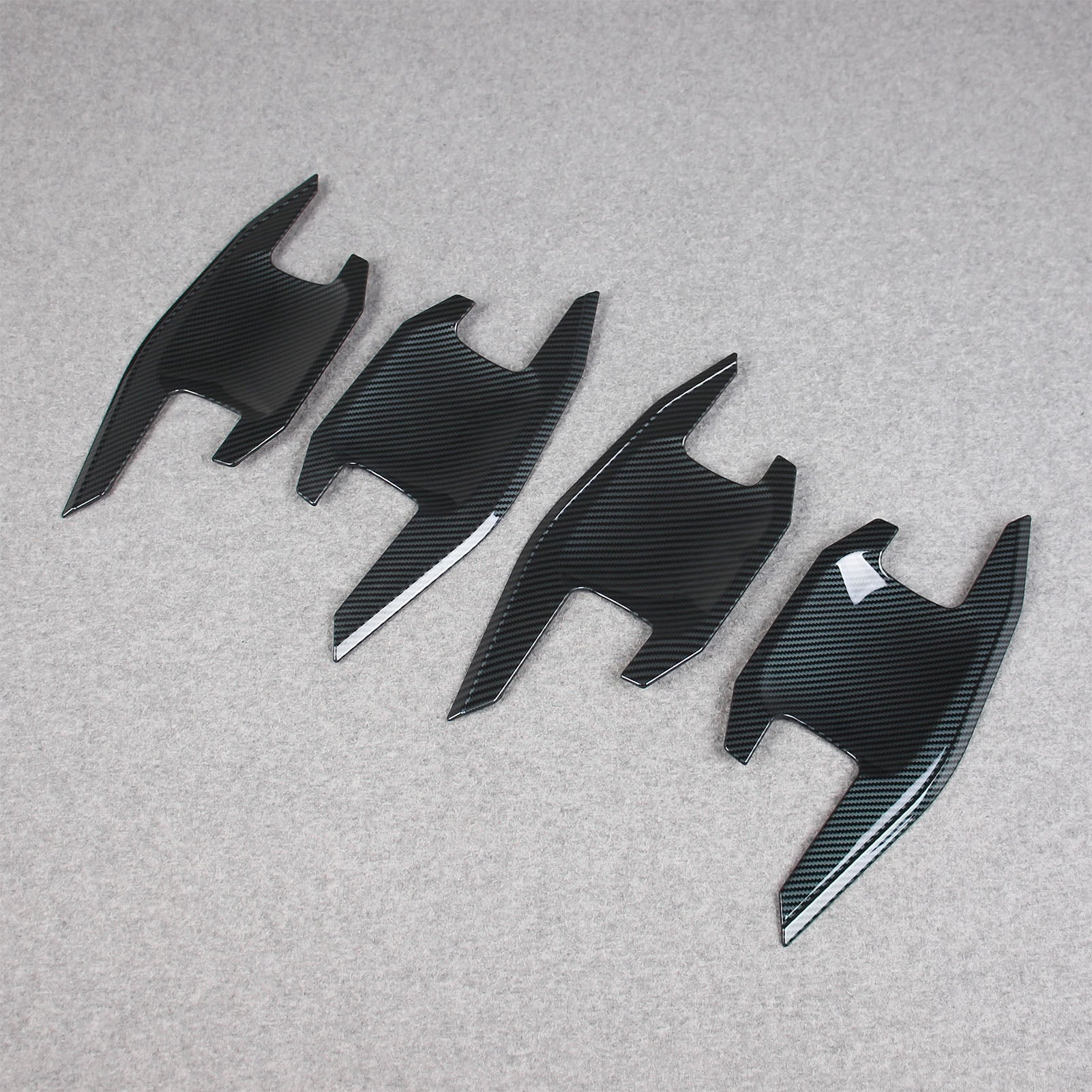 Fit for Ford Bronco 2023 2024 2025 Door Handle Bowl Cover Trims Carbon Fiber Pattern