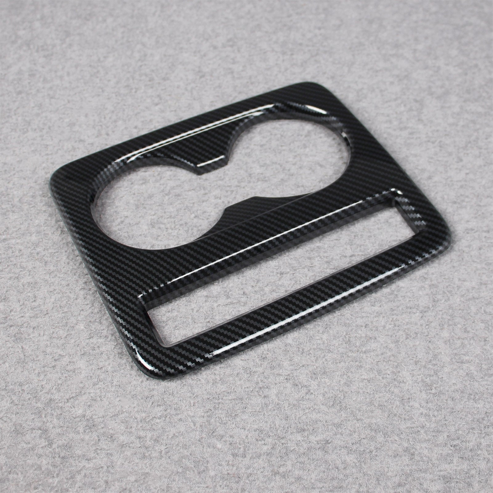 Fit for Toyota New Camry 2024 2025 2026 Interior Rear Seat Cup Holder Cover Trim Carbon Fiber Pattern