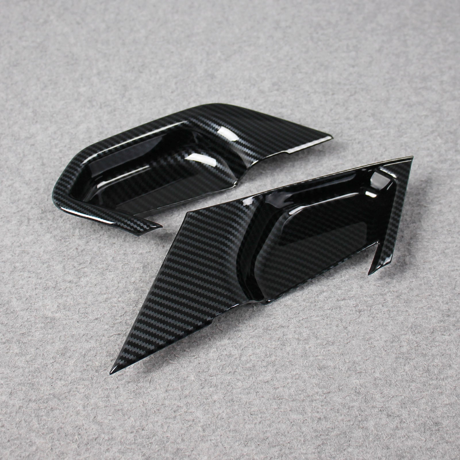 Fit for BMW 5 Series Sedan (G60) 530i 540i 2024 2025 Interior Door Handle Bowl Cover Trims Carbon Fiber Pattern