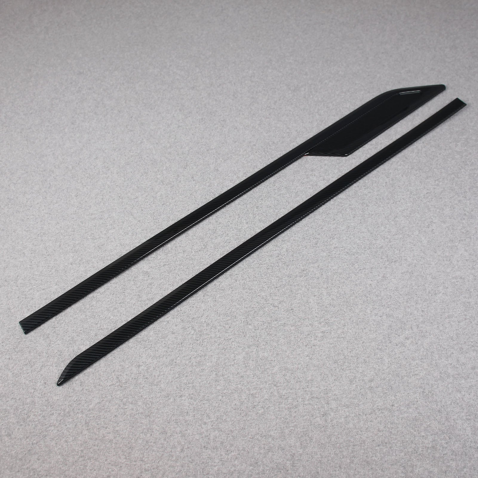 Toyota Tundra 2022 2023 Body Side Molding Door Guard Cover Trims Carbon Fiber Pattern