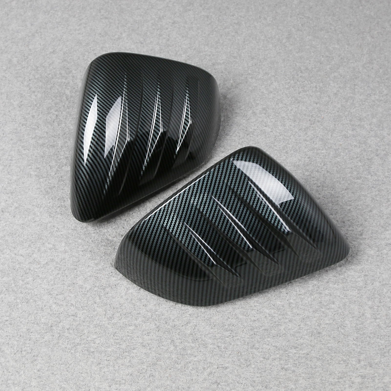 Fit for Ford New Mustang 2024 2025 2026 Rear View Mirror Cover Trims Carbon Fiber Pattern