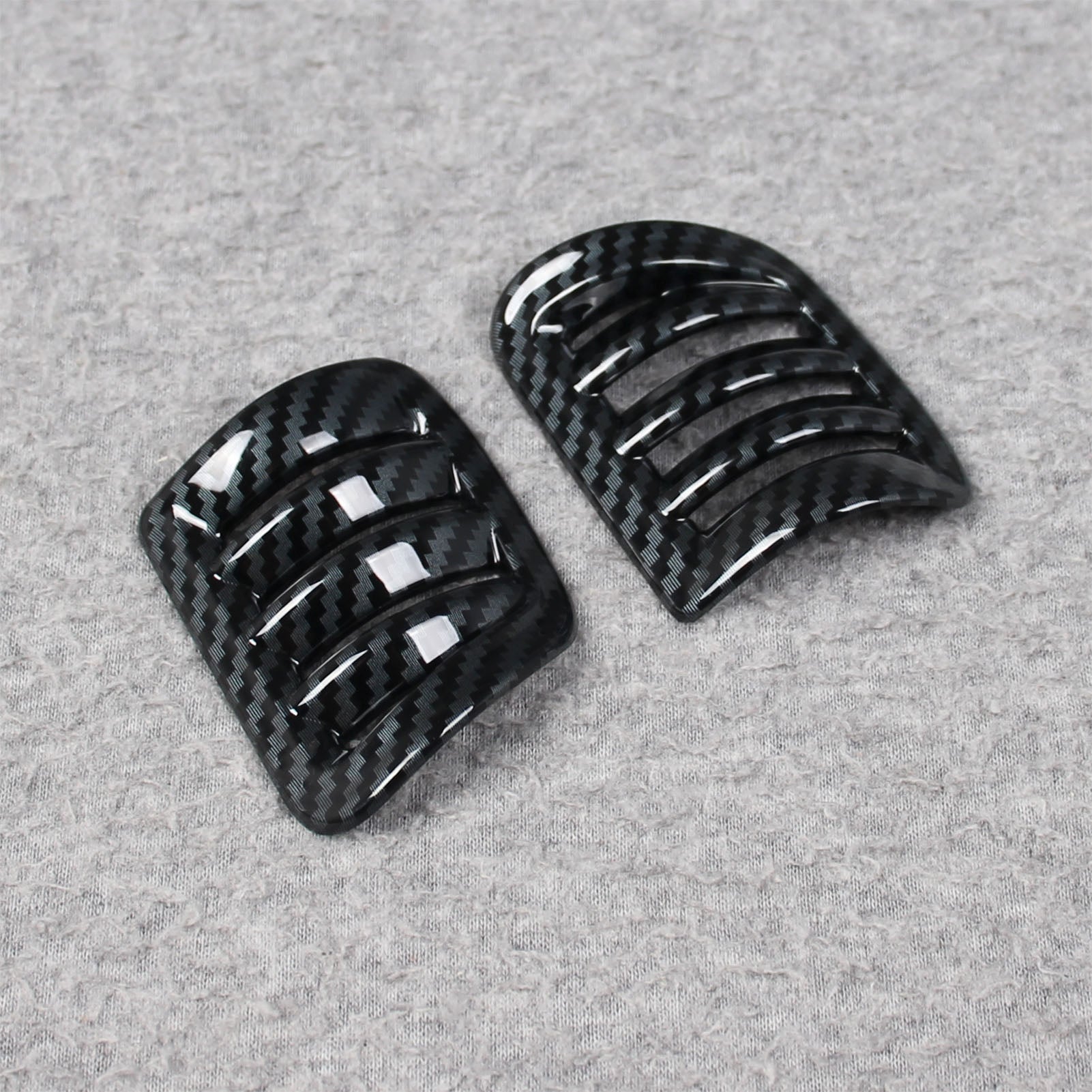 Fit for Ford Ranger 2024 2025 Interior Front Upper Air Condition Vent Outlet Cover Trims Carbon Fiber Pattern