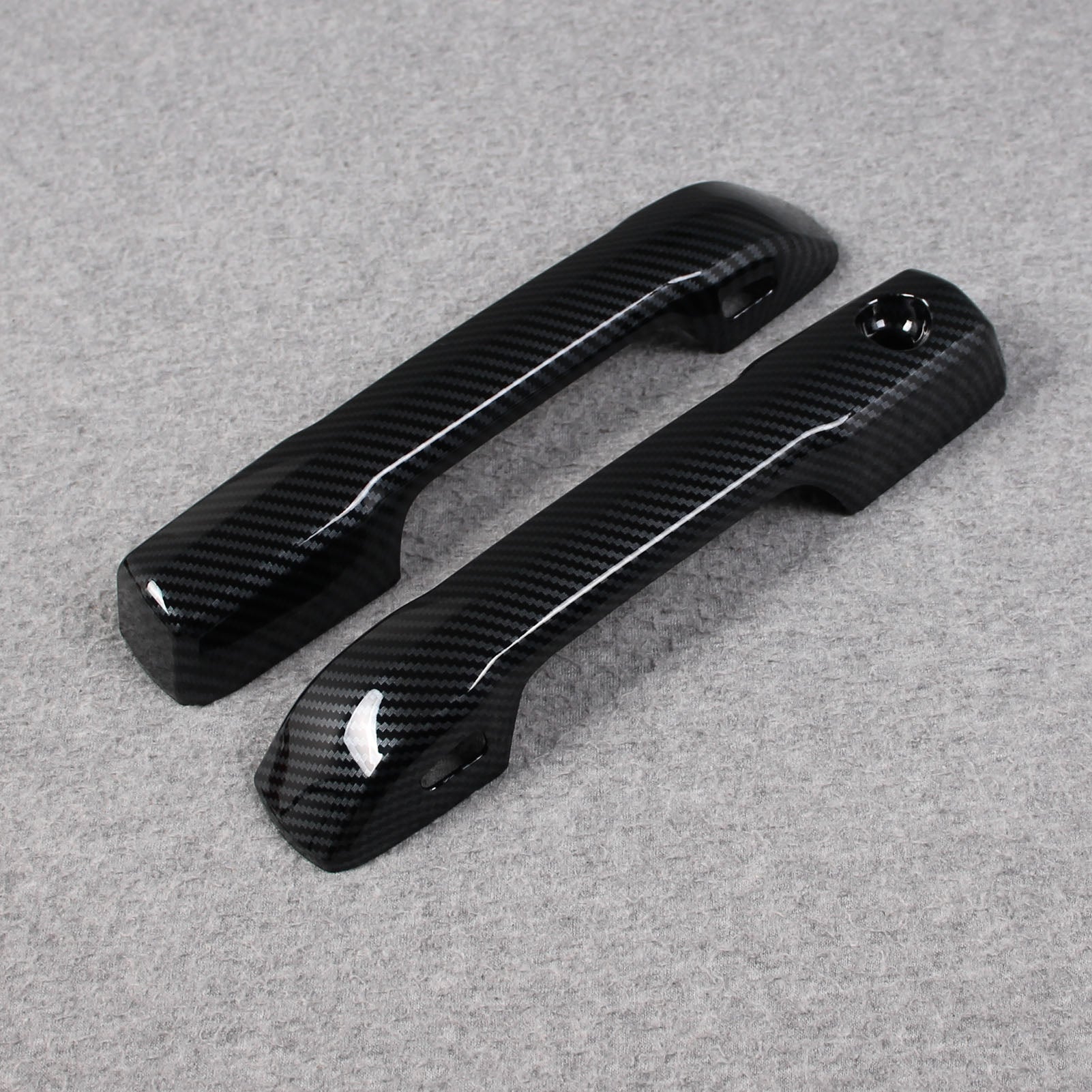 Toyota Tundra 2022 2023 Exterior Door Handle Bowl Cover Trims Carbon Fiber Pattern (Door Handle Cover)