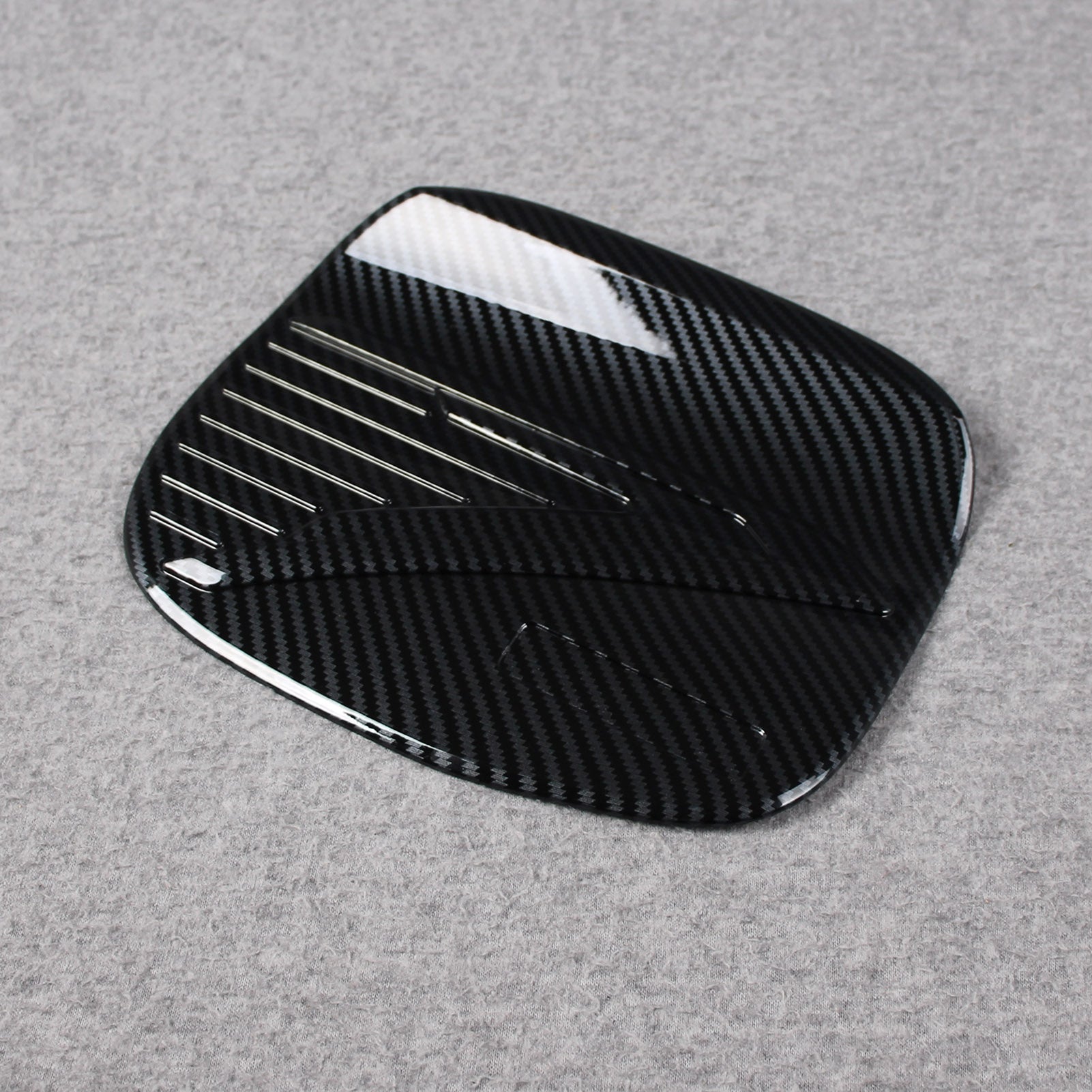 Mitsubishi New Outlander 2022 2023 Fuel Gas Tank Cap Cover Trim Carbon Fiber Pattern