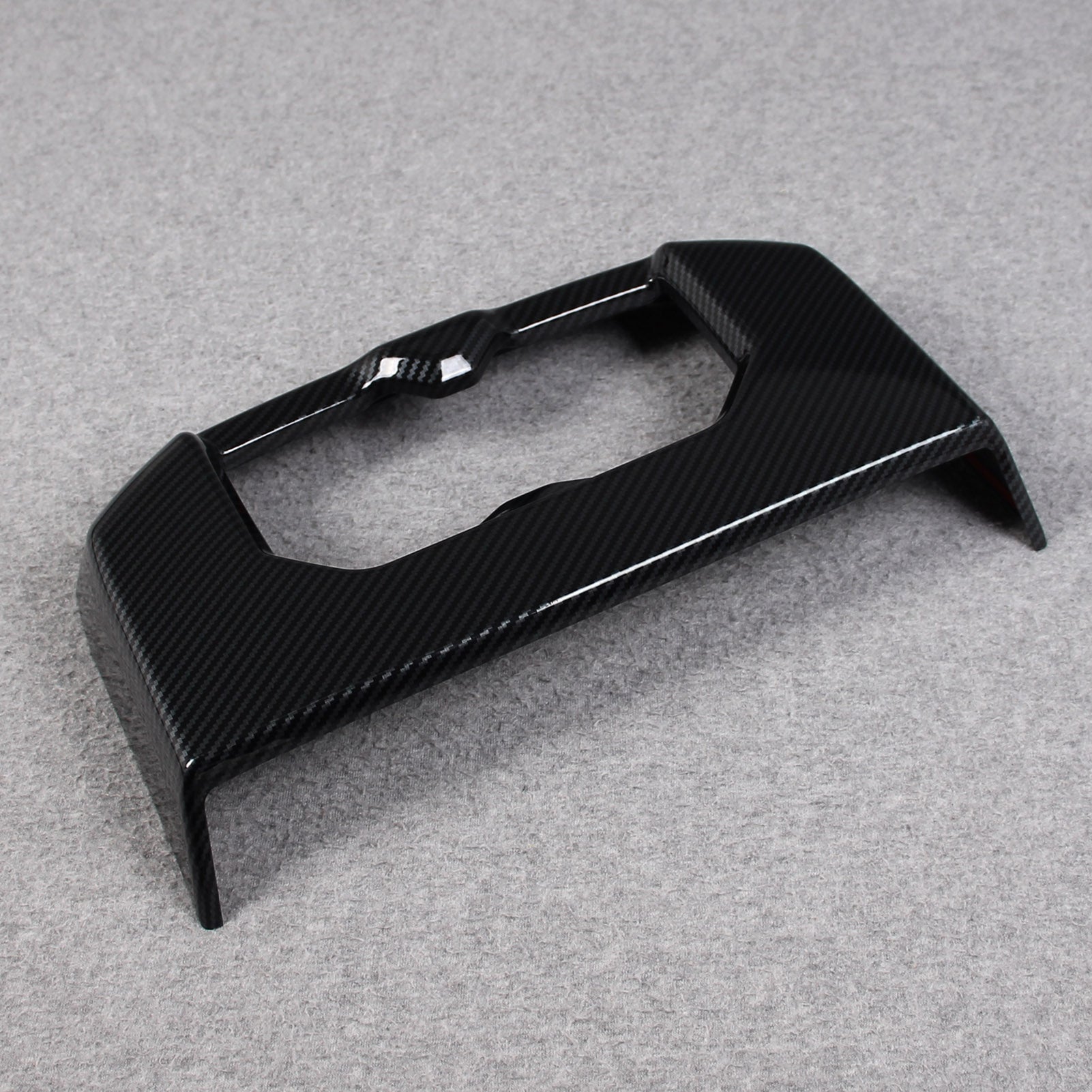 Toyota Tundra 2022 2023 Interior Rear Seat Cup Holder Cover Trim Carbon Fiber Pattern