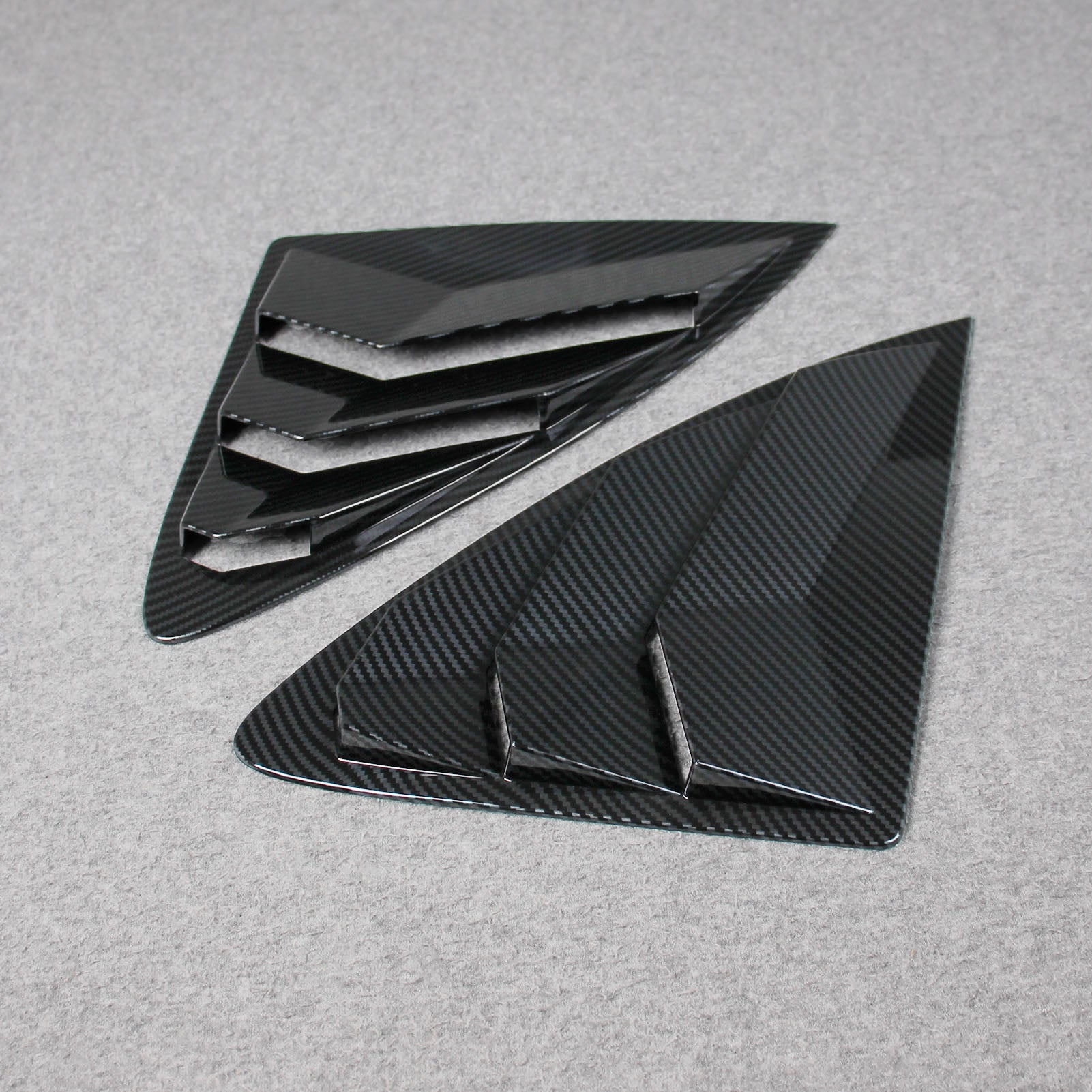 Fit for Mercedes-Benz E-Class W214 E200 E300 E450 2023 2024 2025 Rear Triangle Blind Window Dachspoiler Cover Trim Carbon Fiber Pattern