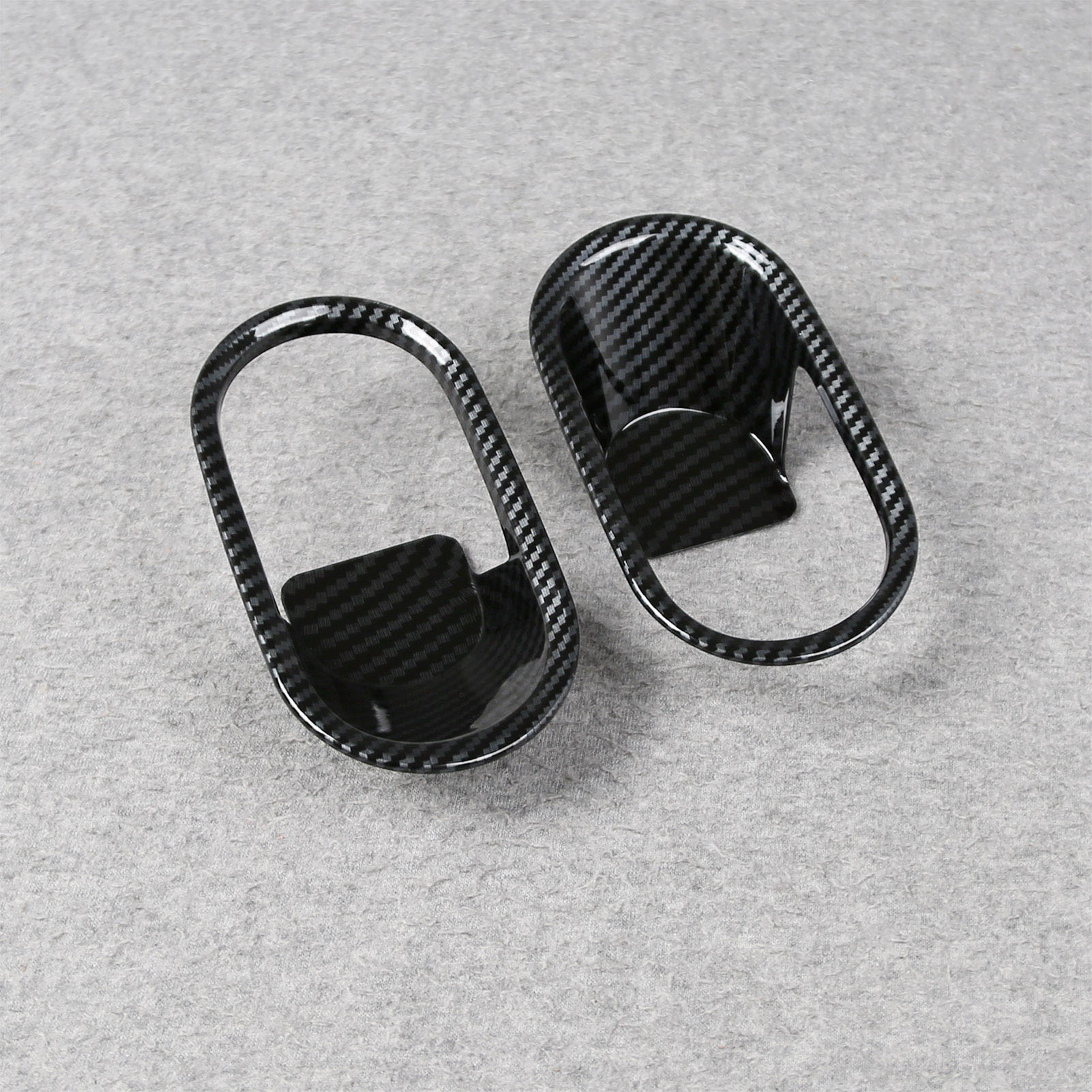 Fit for 2025 2026 New MINI Cooper/MINI Cooper S/MINI Convertible Interior Door Handle Cover Trims Carbon Fiber Black