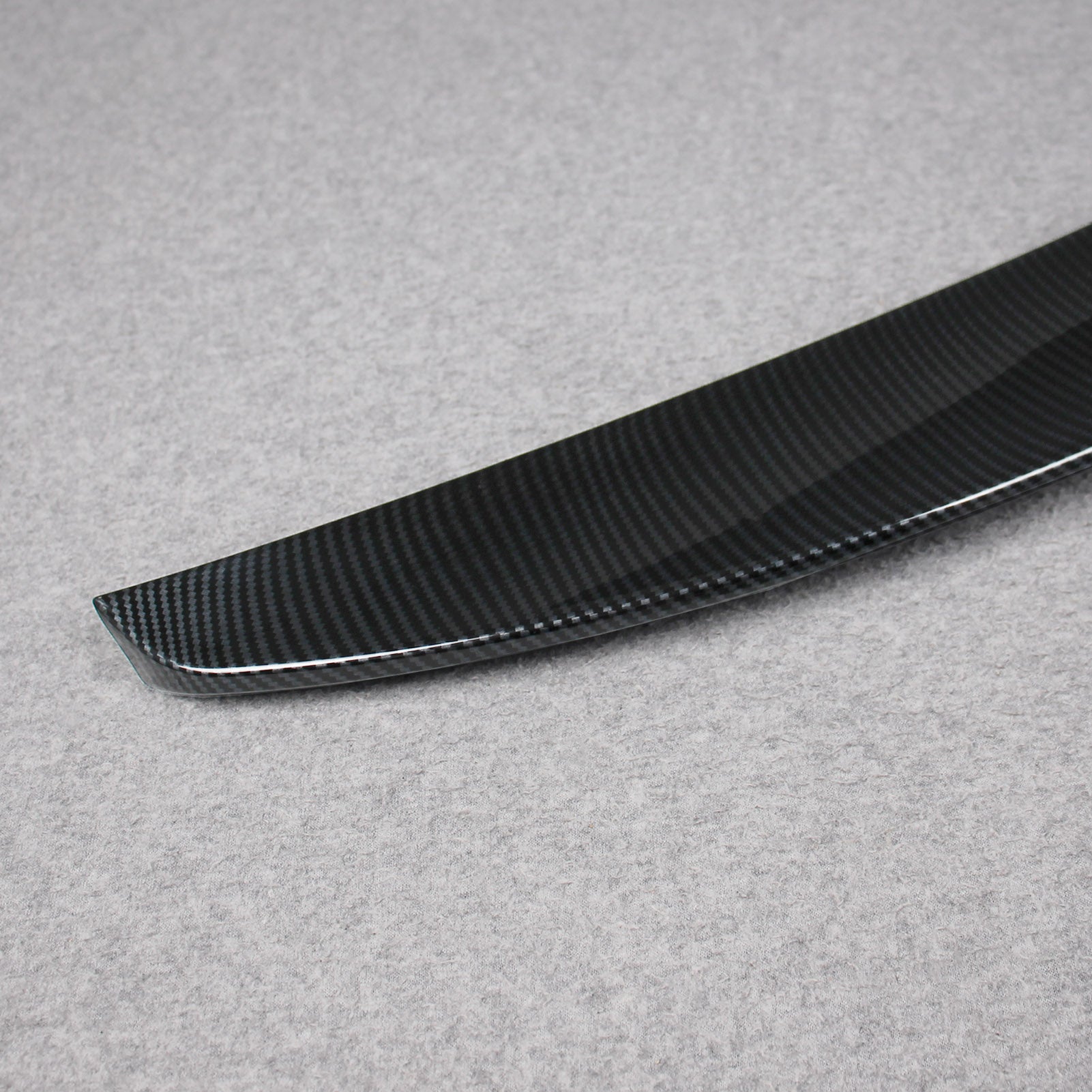 Fit for BMW 5 Series Sedan (G60) 530i 540i 2024 2025 Rear Trunk Wing Spoiler Cover Trim ABS Carbon Fiber Pattern